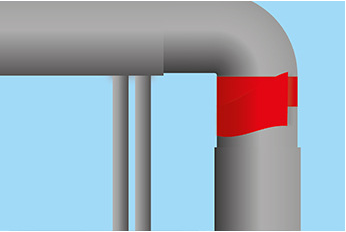 布基胶带用于管道密封